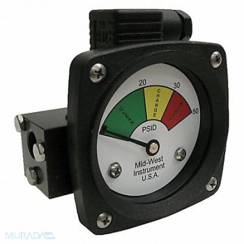 MIDWEST INSTRUMENT Gauge 3-Color Filter Change DP, 61TH33