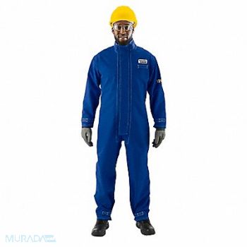 ALPHATEC K3046 Coverall Nomex Blue 4XL Hook-and-Loop, 61TL62