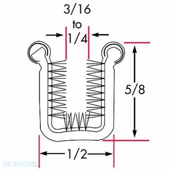 FAIRCHILD Edge Grip Seal Window Channel 6 ft PP, 61UK48