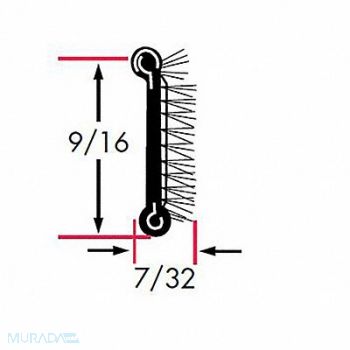 FAIRCHILD Edge Grip Seal Beltline WRSTP 8 ft Flex, 61UK63