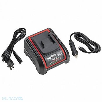 RIDGID Battery Charger 2.5 Ah/5 Ah 39min/82min, 61UM26