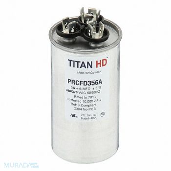 TITAN HD Round Motor Dual Run Capacitr 440-370VAC, 61UN88