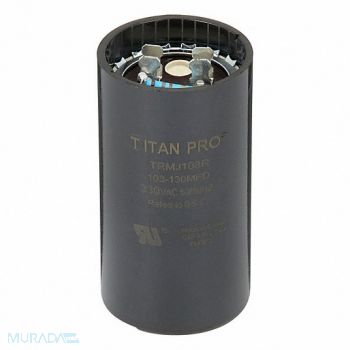 PACKARD Round Motor Start Capacitor w/Resistor, 61UP12