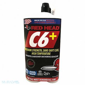 RED HEAD Epoxy Anchor Cartridge 2 1 Ratio, 61UU03