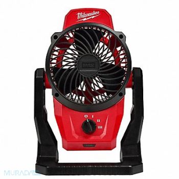 MILWAUKEE Cordless Jobsite Fan M12 Battery, 61UU75