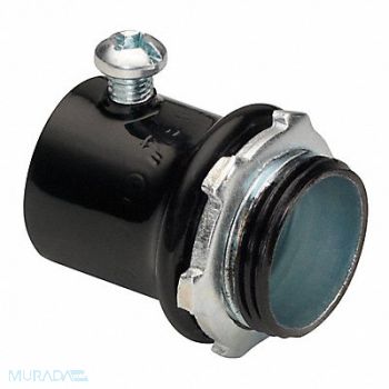 BRIDGEPORT FITTINGS Set Screw Connector EMT Steel 4 Trade, 61VA88