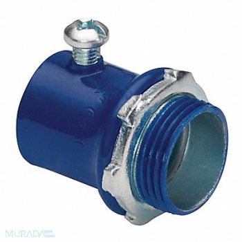 BRIDGEPORT FITTINGS Set Screw Connector EMT Steel 4 Trade, 61VA98