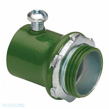 BRIDGEPORT FITTINGS Set Screw Connector EMT Steel 4 Trade, 61VC09