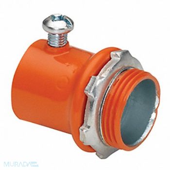 BRIDGEPORT FITTINGS Set Screw Connector EMT Steel 4 Trade, 61VC19