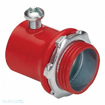 BRIDGEPORT FITTINGS Set Screw Connector EMT Steel 4 Trade, 61VC29