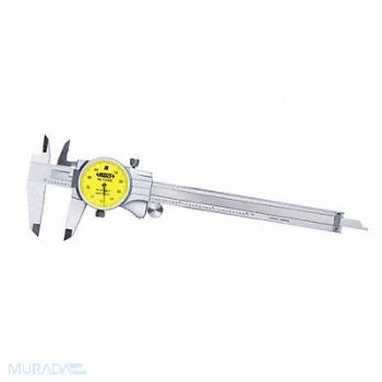 INSIZE Dial Caliper 0 to 6 in Stainless Steel, 61VD59