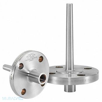 ASHCROFT Flanged Thermowell 1 MNPT SS, 61VG44