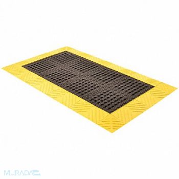 NOTRAX Interlock Drainage Runner Blck 3ftx10ft., 1THG4