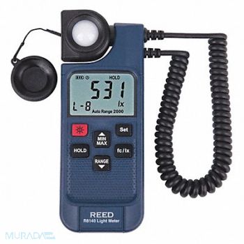 REED INSTRUMENTS LED Light Meter, 627L34