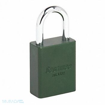 SESAMEE Alum Safety Lockout Padlock KD Green, 62NC40