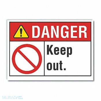 LYLE Danger Sign 7 in x 10 in Non-PVC Polymer, 455P17