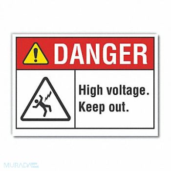 LYLE Danger Sign 7 inx10 in Non-PVC Polymer, 455P27