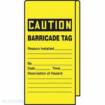 ACCUFORM Wrap Stick Tag Caution 12 Lx3-1/8 W PK25, 771M45