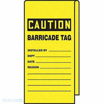 ACCUFORM Wrap Stick Tag Caution 12 Lx3-1/8 W PK25, 771M46