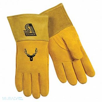STEINER INDUSTRIES Welding Gloves MIG Application Yellow PR, 56LX48