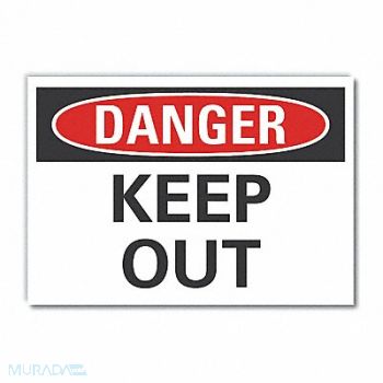 LYLE Danger Sign 7 in x 10 in Non-PVC Polymer, 455R26