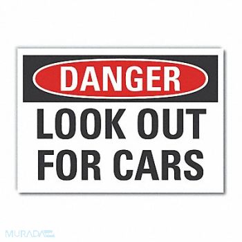 LYLE Danger Sign 10in x 14in Non-PVC Polymer, 456R55