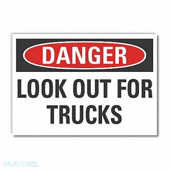 LYLE Danger Sign 7 in x 10 in Non-PVC Polymer, 455J81