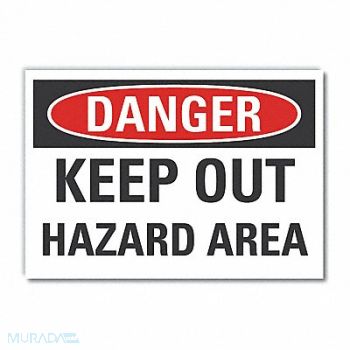 LYLE Danger Sign 7 in x 10 in Non-PVC Polymer, 455T07