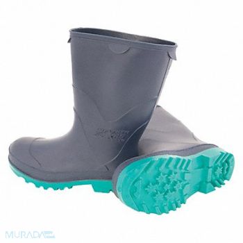 TINGLEY STORMTRACKS Rain Boot PVC Youth Blue/Grn Size06 PR, 63RP09