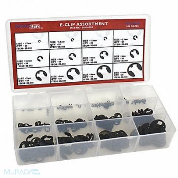 ROTOR CLIP E-Clip Retaining Ring Kit CS PH M300pcs., 63UR14