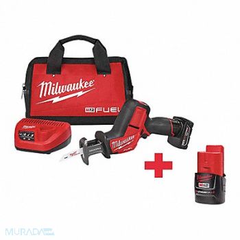 MILWAUKEE Cordless Recip Saw Kit 3000 SPM 12VDC, 643F54