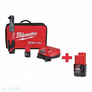 MILWAUKEE Ratchet Cordless Pistol Grip 1/2 Drive, 643F60