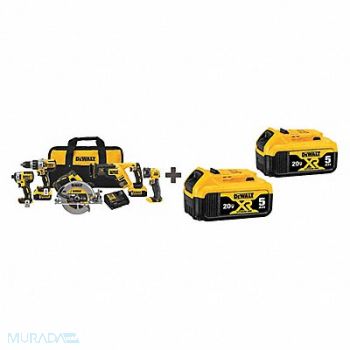 DEWALT Cordless Combination Kit 5 Tools 20V DC, 643H12