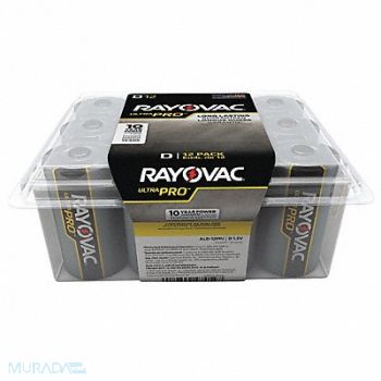 RAYOVAC Battery Alkaline D Everyday PK12, 64NU64