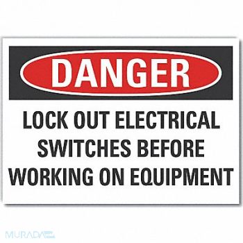 LYLE Danger Sign 7 inx10 in Non-PVC Polymer, 455Y57