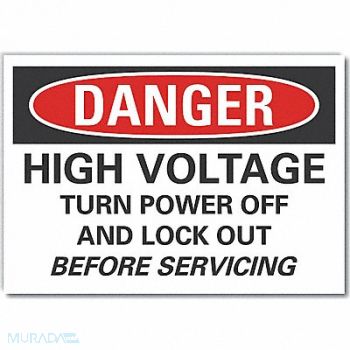 LYLE Danger Sign 10in x 14in Non-PVC Polymer, 456U09