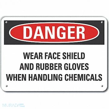 LYLE Eye Hand Danger Sign 10x14in Plastic, 64RU35