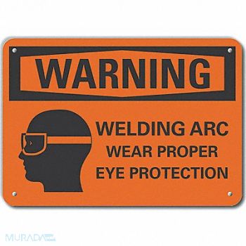 LYLE Plastic Eye Warning Sign 10x14in Plastic, 64RW33