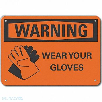 LYLE Plastic Hand Warn Sign 10x14in Plastic, 64RW37