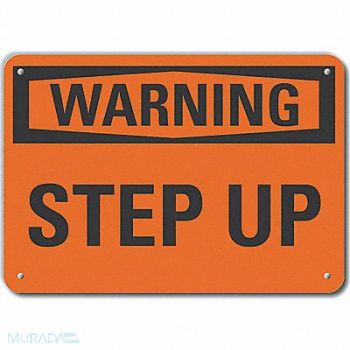 LYLE Plastic Steps Warn Sign 10x14in Plastic, 64RW43