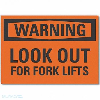 LYLE Lift Truck Trfc Warn Rflct Lbl 3.5x5in, 64PV84