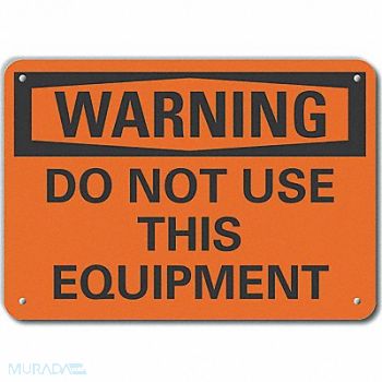 LYLE Plastic Accdnt Prevent Warn Sign 10x14in, 64RW83