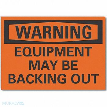 LYLE Warning Sign 10in x 14in Non-PVC Polymer, 456K21