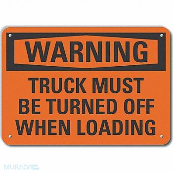 LYLE Loading Unloading Warn Sign 10x14in, 64RW97