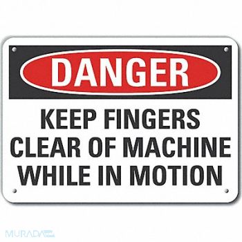 LYLE Keep Hands Clear Danger Sign 10x14in, 64RT18