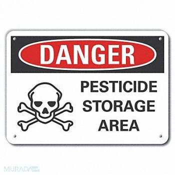 LYLE Pesticide Danger Sign 10inx14in Plastic, 64RJ43