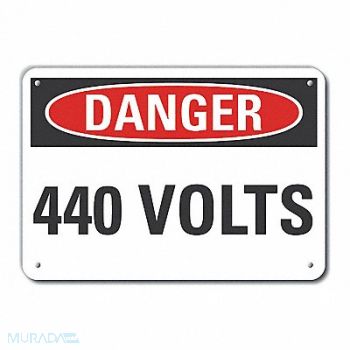 LYLE Voltage Danger Sign 10x14in Plastic, 64RK82