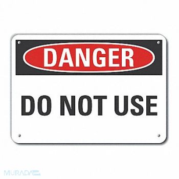 LYLE Accident Prevention Danger Sign 7x10in, 64RK95