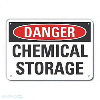 LYLE Chemicals Danger Sign 7x10in Plastic, 64RL86