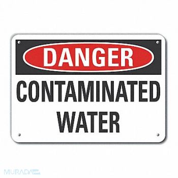 LYLE Potable Water Danger Sign 10x14in Plstc, 64RM30